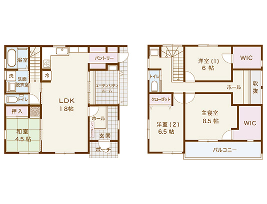 モデルハウス間取り図