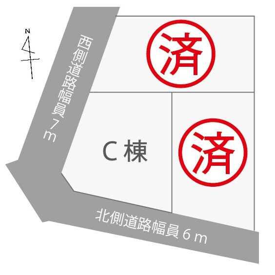 柱本南 - 区画図